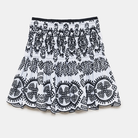 Zara Skirt w/Contrasting Embroidery - Picture 8 of 8